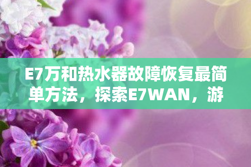E7万和热水器故障恢复最简单方法,探索E7WAN,游戏世界的奇妙之旅 E7万和热水器故障恢复最简单方法,探索E7WAN,游戏世界的奇妙之旅