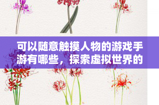 可以随意触摸人物的游戏手游有哪些，探索虚拟世界的奇妙之旅，沉浸式手游体验