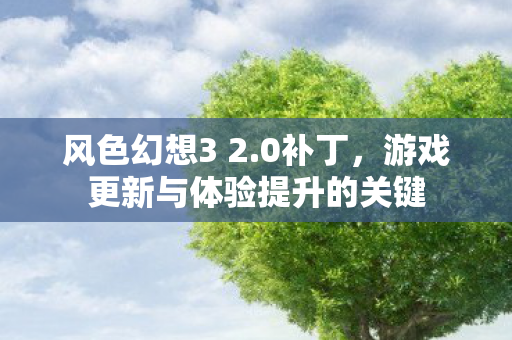 风色幻想3 2.0补丁，游戏更新与体验提升的关键