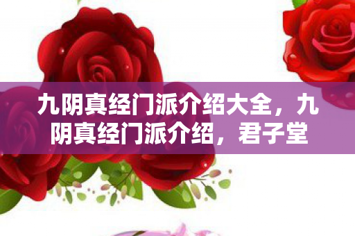 九阴真经门派介绍大全，九阴真经门派介绍，君子堂