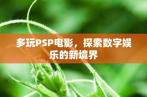 多玩PSP电影，探索数字娱乐的新境界