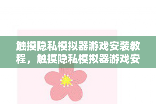触摸隐私模拟器游戏安装教程，触摸隐私模拟器游戏安装指南