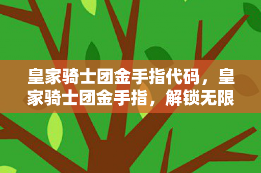 皇家骑士团金手指代码，皇家骑士团金手指，解锁无限可能的冒险之旅