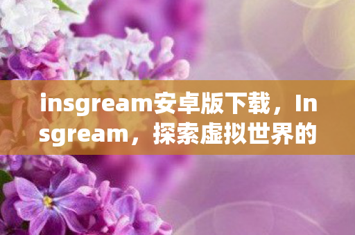 insgream安卓版下载,Insgream,探索虚拟世界的无限可能 insgream安卓版下载,Insgream,探索虚拟世界的无限可能