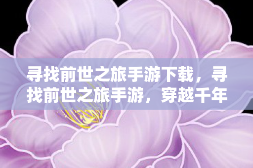 寻找前世之旅手游下载，寻找前世之旅手游，穿越千年的梦幻之旅