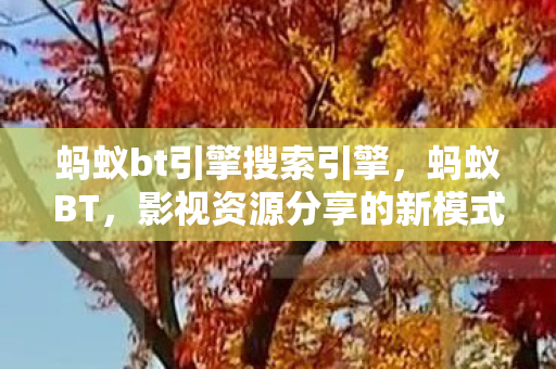 蚂蚁bt引擎搜索引擎，蚂蚁BT，影视资源分享的新模式