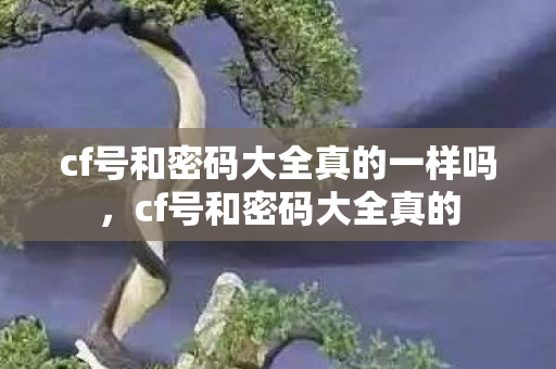 cf号和密码大全真的一样吗，cf号和密码大全真的