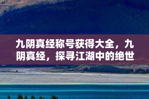 九阴真经称号获得大全，九阴真经，探寻江湖中的绝世称号