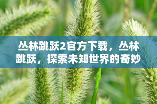 丛林跳跃2官方下载，丛林跳跃，探索未知世界的奇妙之旅