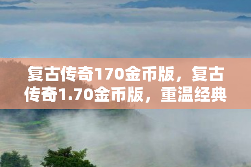 复古传奇170金币版,复古传奇1.70金币版,重温经典,金币版新体验 复古传奇170金币版,复古传奇1.70金币版,重温经典,金币版新体验