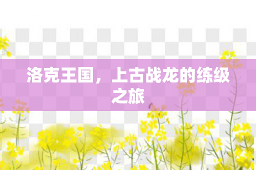 洛克王国，上古战龙的练级之旅