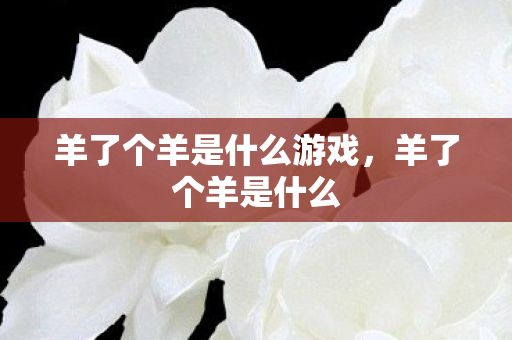 羊了个羊是什么游戏，羊了个羊是什么