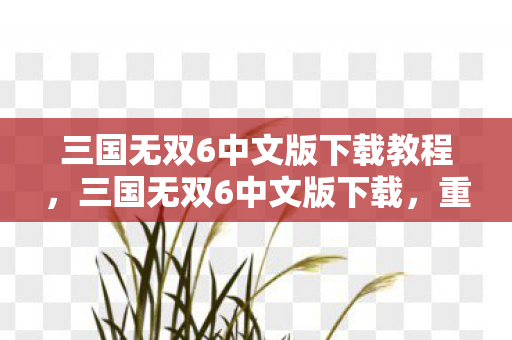 三国无双6中文版下载教程，三国无双6中文版下载，重温经典，畅享无双