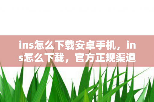 ins怎么下载安卓手机，ins怎么下载，官方正规渠道与步骤详解