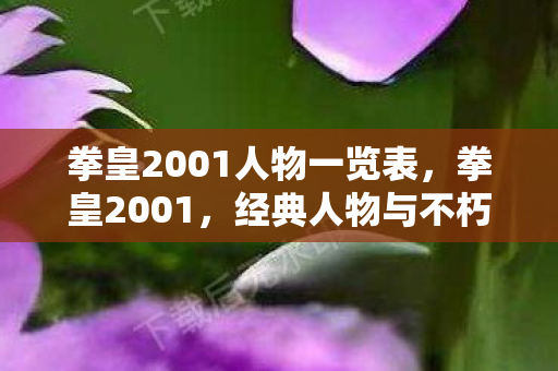 拳皇2001人物一览表,拳皇2001,经典人物与不朽传奇 拳皇2001人物一览表,拳皇2001,经典人物与不朽传奇