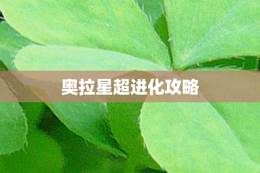 奥拉星超进化攻略