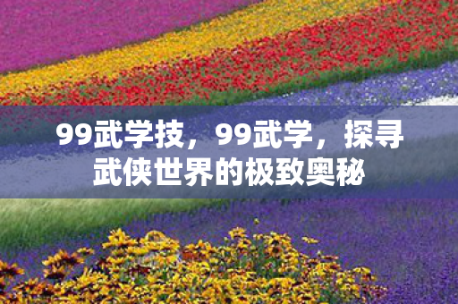 99武学技,99武学,探寻武侠世界的极致奥秘 99武学技,99武学,探寻武侠世界的极致奥秘