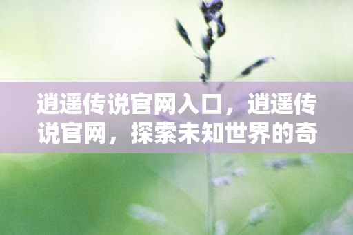 逍遥传说官网入口，逍遥传说官网，探索未知世界的奇幻之旅