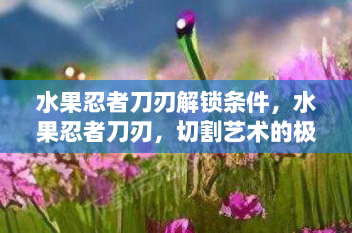 水果忍者刀刃解锁条件，水果忍者刀刃，切割艺术的极致演绎