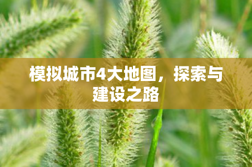 模拟城市4大地图,探索与建设之路 模拟城市4大地图,探索与建设之路