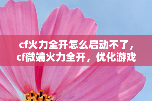 cf火力全开怎么启动不了,cf微端火力全开,优化游戏体验,畅享极速战斗 cf火力全开怎么启动不了,cf微端火力全开,优化游戏体验,畅享极速战斗