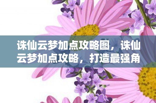 诛仙云梦加点攻略图，诛仙云梦加点攻略，打造最强角色