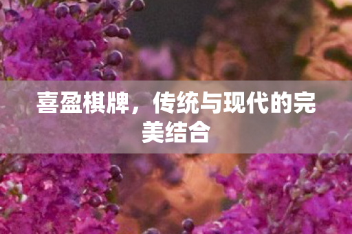 喜盈棋牌，传统与现代的完美结合