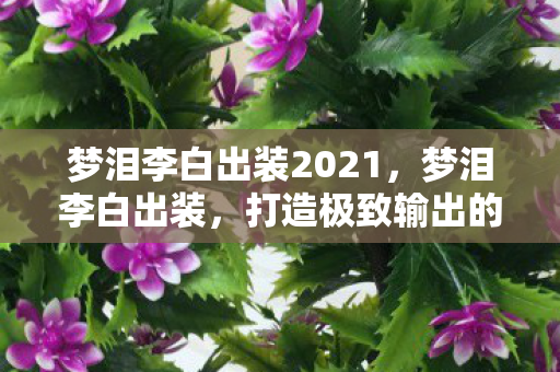 梦泪李白出装2021，梦泪李白出装，打造极致输出的关键