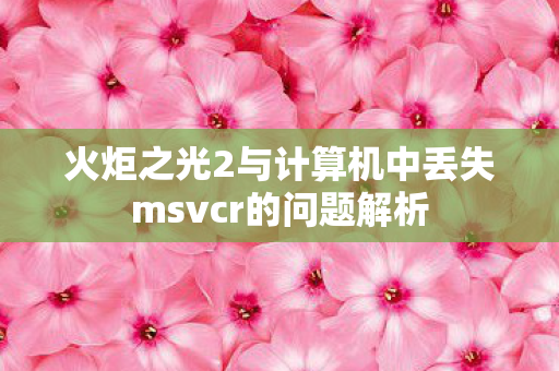 火炬之光2与计算机中丢失msvcr的问题解析