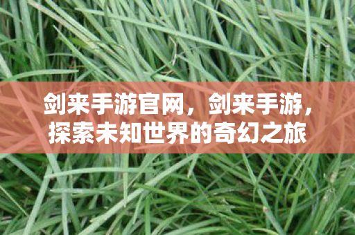 剑来手游官网，剑来手游，探索未知世界的奇幻之旅