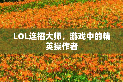 LOL连招大师,游戏中的精英操作者 LOL连招大师,游戏中的精英操作者