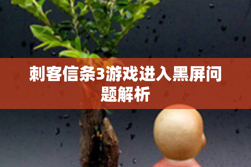 刺客信条3游戏进入黑屏问题解析