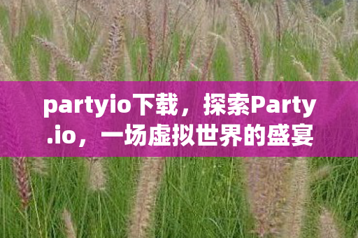 partyio下载，探索Party.io，一场虚拟世界的盛宴