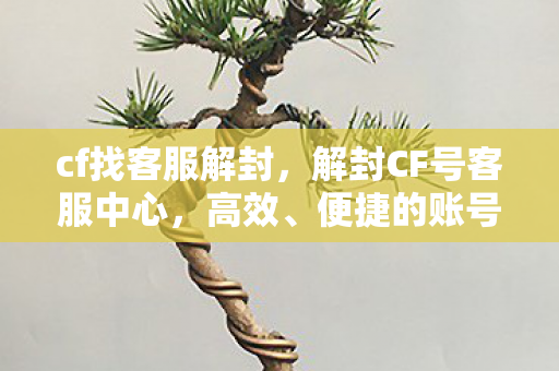 cf找客服解封，解封CF号客服中心，高效、便捷的账号恢复途径