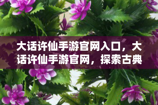 大话许仙手游官网入口,大话许仙手游官网,探索古典与现代的完美融合 大话许仙手游官网入口,大话许仙手游官网,探索古典与现代的完美融合
