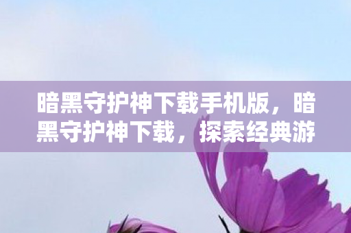 暗黑守护神下载手机版，暗黑守护神下载，探索经典游戏的数字之旅