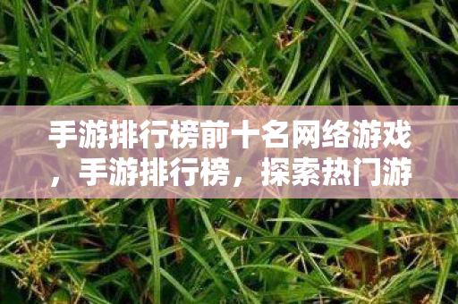 手游排行榜前十名网络游戏，手游排行榜，探索热门游戏的魅力与未来趋势