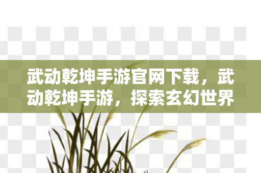 武动乾坤手游官网下载,武动乾坤手游,探索玄幻世界的无尽魅力 武动乾坤手游官网下载,武动乾坤手游,探索玄幻世界的无尽魅力