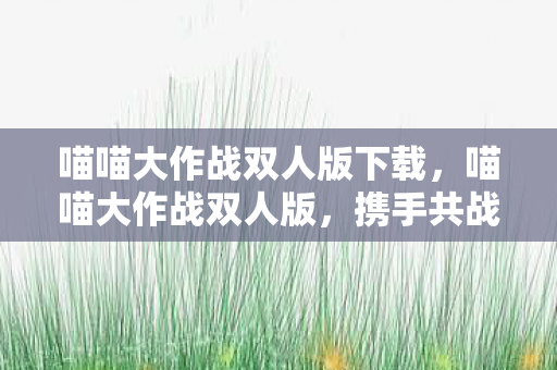 喵喵大作战双人版下载,喵喵大作战双人版,携手共战的欢乐冒险 喵喵大作战双人版下载,喵喵大作战双人版,携手共战的欢乐冒险