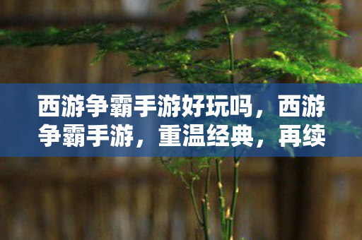 西游争霸手游好玩吗，西游争霸手游，重温经典，再续西游传奇
