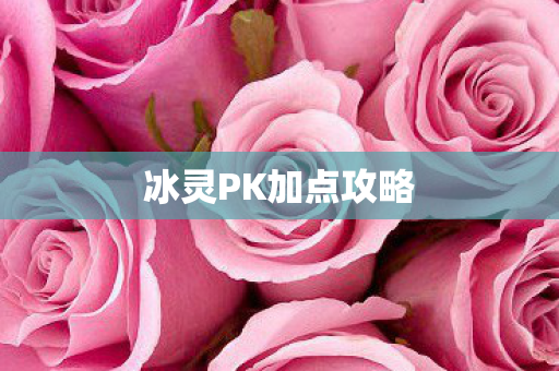 冰灵PK加点攻略