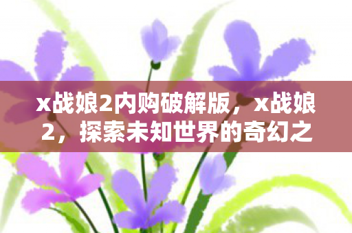 x战娘2内购破解版，x战娘2，探索未知世界的奇幻之旅