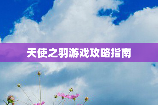 天使之羽游戏攻略指南 天使之羽游戏攻略指南