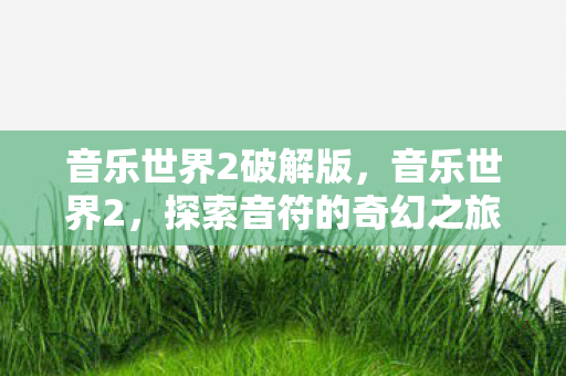 音乐世界2破解版，音乐世界2，探索音符的奇幻之旅