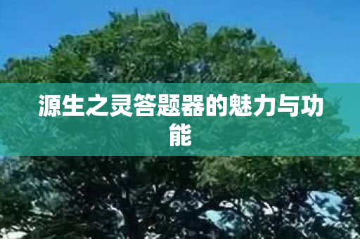 源生之灵答题器的魅力与功能