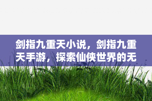 剑指九重天小说，剑指九重天手游，探索仙侠世界的无尽魅力