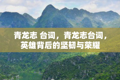 青龙志 台词，青龙志台词，英雄背后的坚韧与荣耀