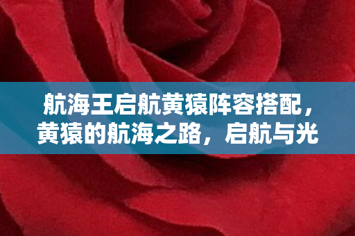 航海王启航黄猿阵容搭配，黄猿的航海之路，启航与光芒