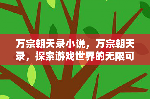 万宗朝天录小说，万宗朝天录，探索游戏世界的无限可能