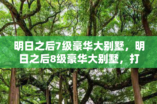 明日之后7级豪华大别墅，明日之后8级豪华大别墅，打造理想家园的终极指南